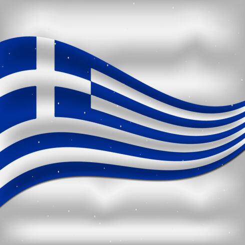 Unique image of the flag of Greece.