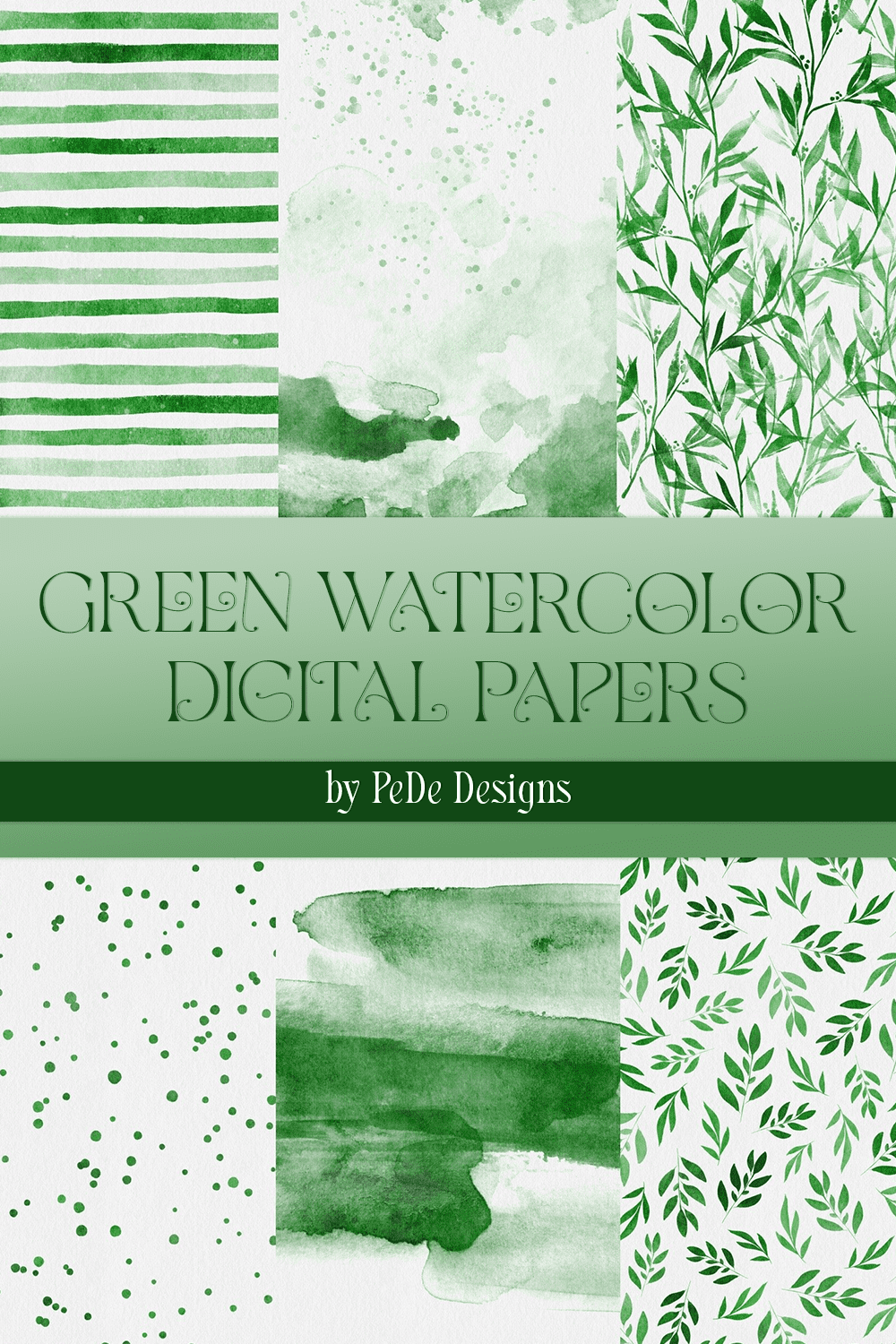 green watercolor digital papers pinterest 49