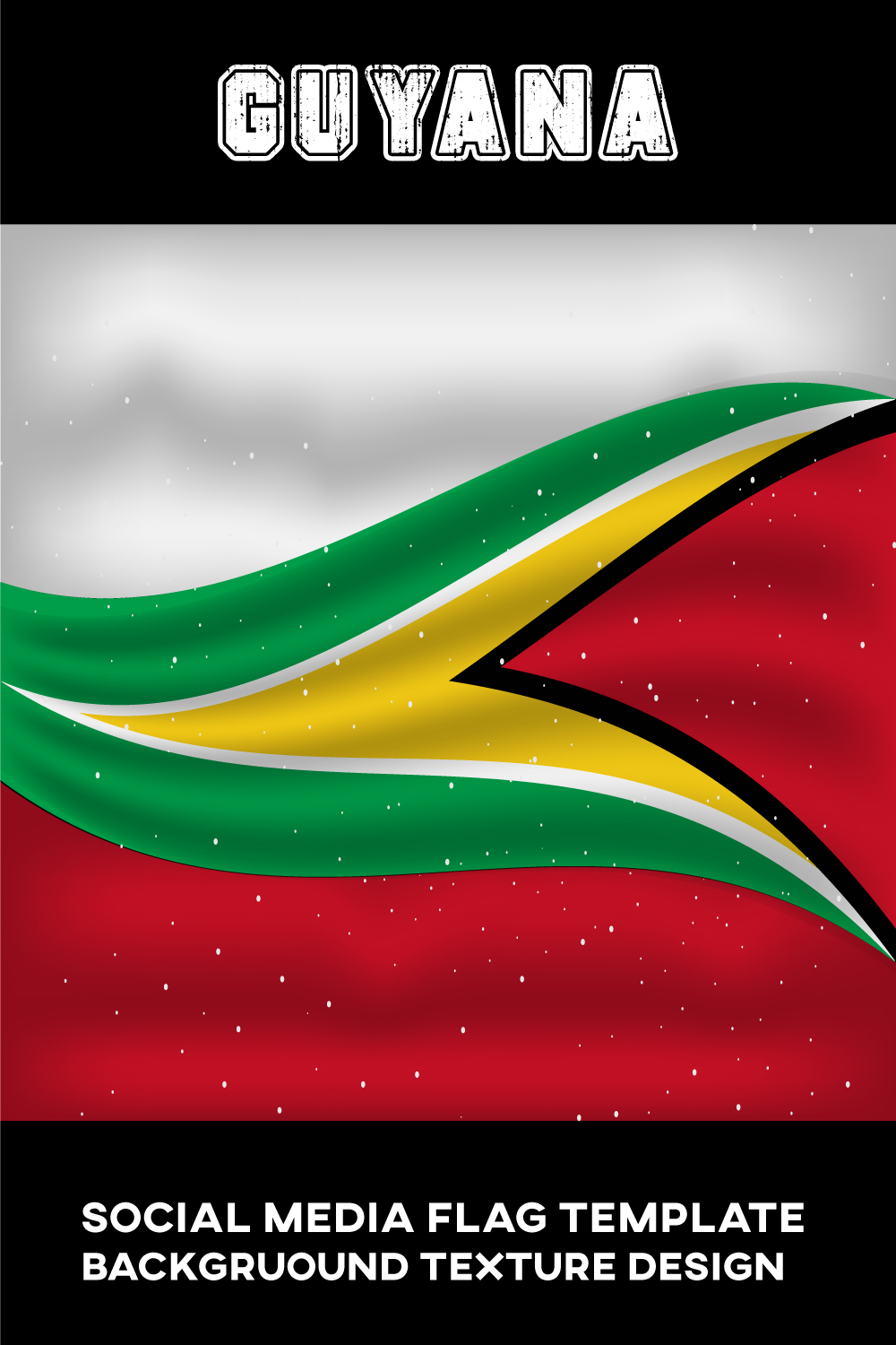 Amazing image of Guyana flag.