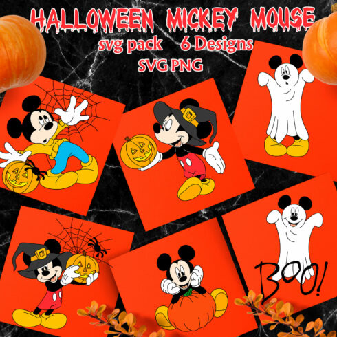 Halloween Mickey Mouse Svg.