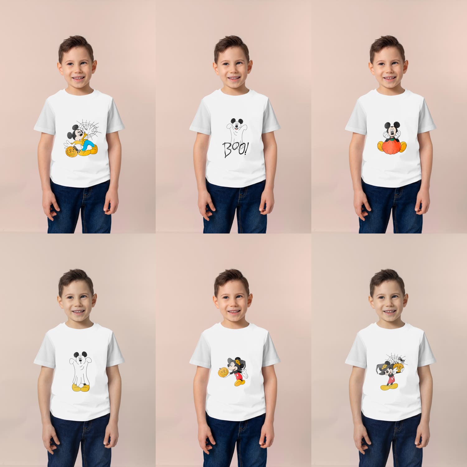 halloween mickey mouse svg t-shirt designs cover.