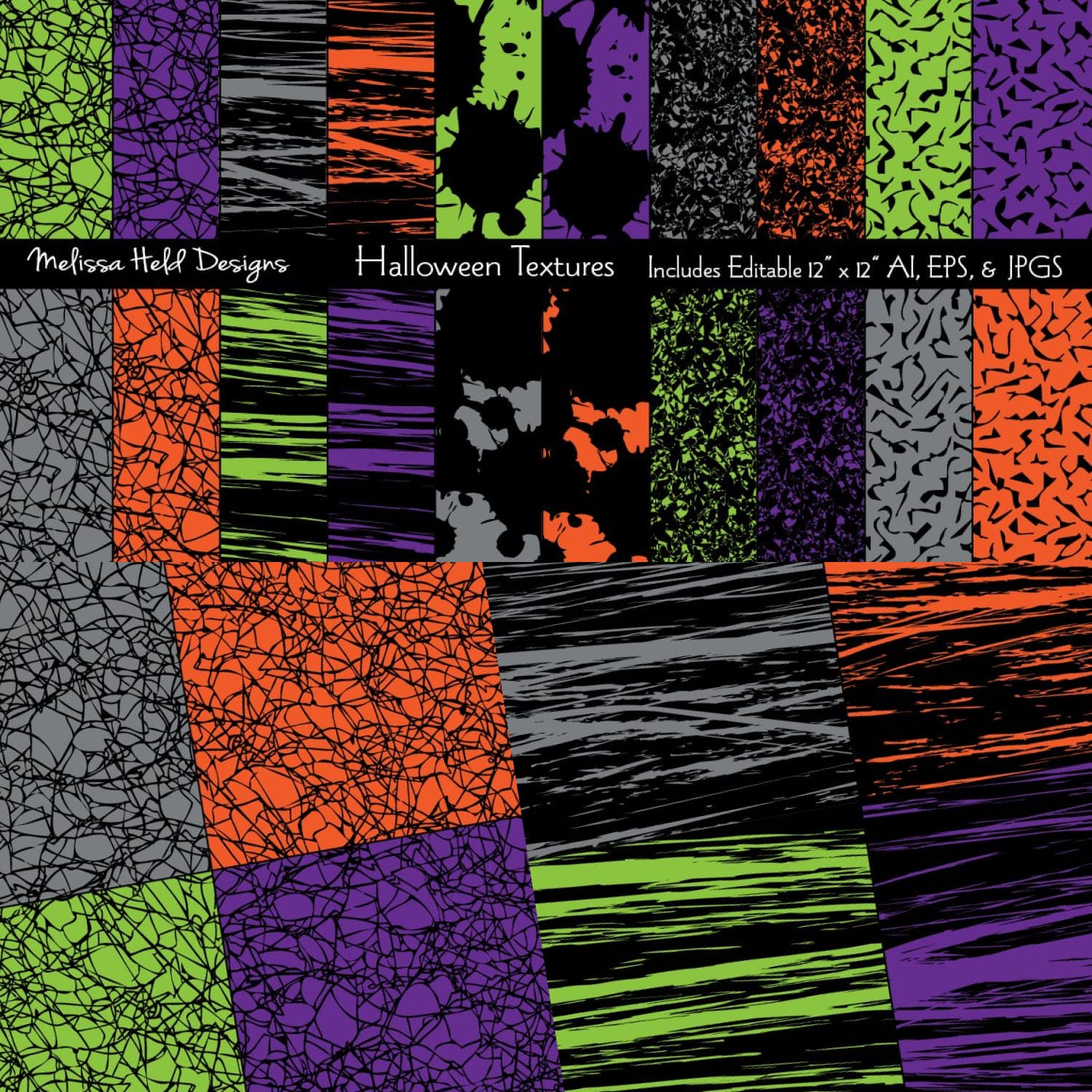 Halloween textures - main image preview.