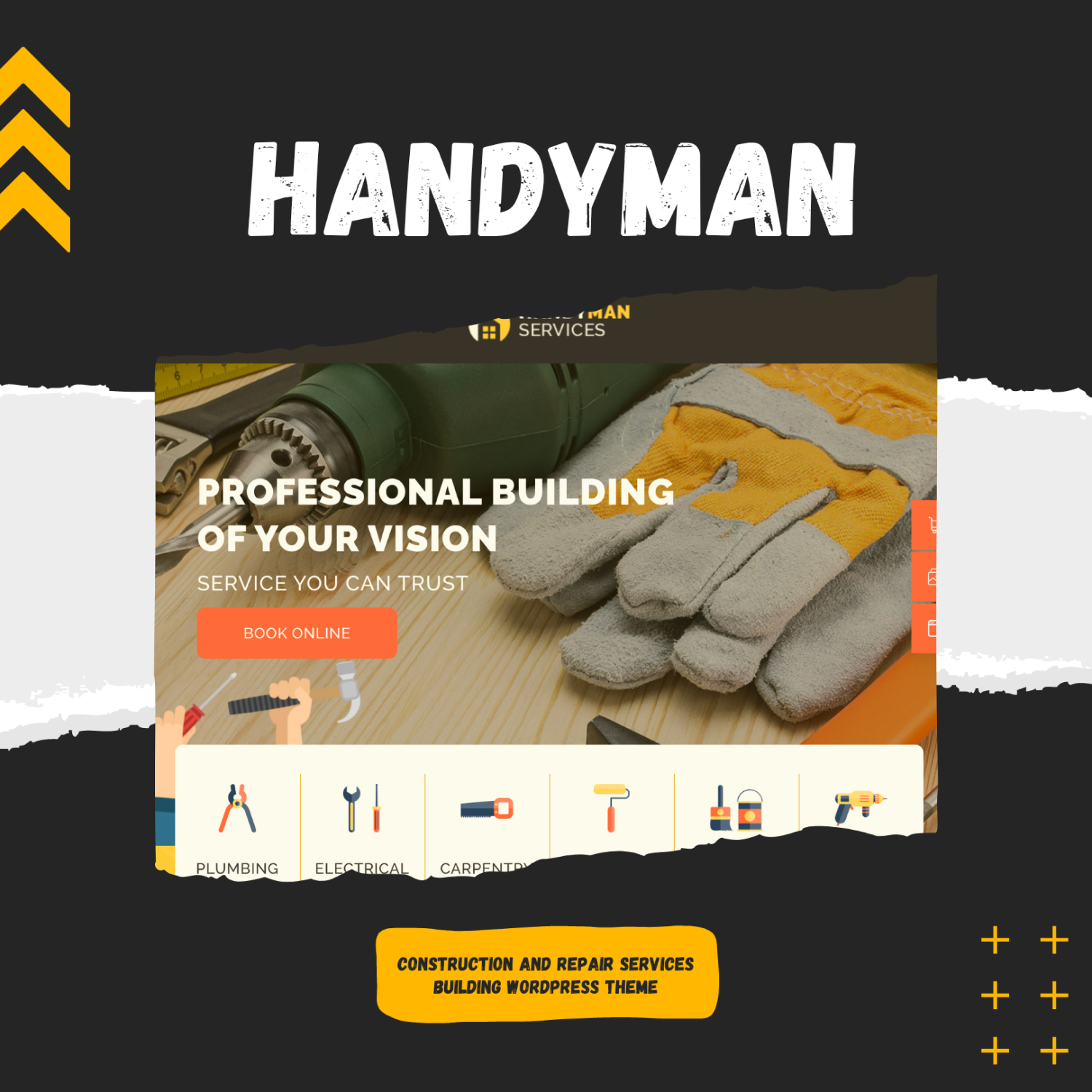 Handyman | Construction And Repair Services Building WordPress Theme.