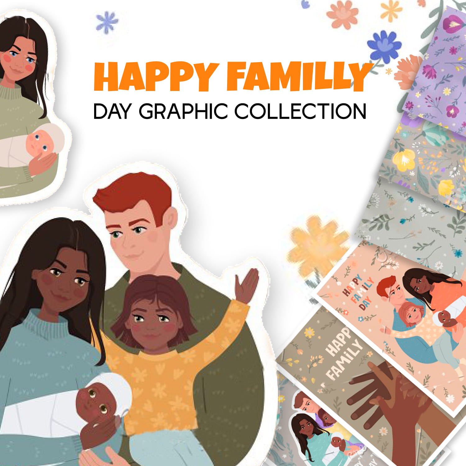 Happy Family Day Graphic Collection.