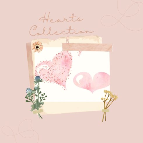 Watercolor Hearts Collection 002 - main image preview.