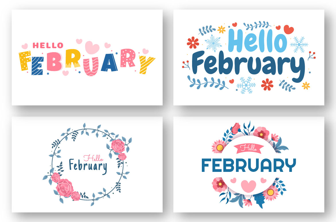 A set of irresistible images on the theme of the month of February.