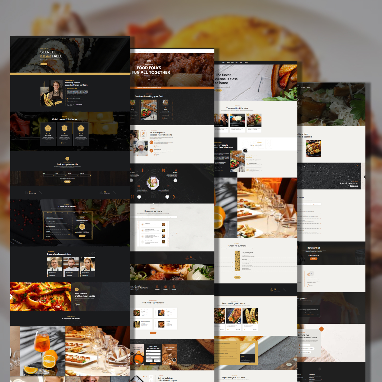 Heritaste - Restaurant WordPress Theme cover.