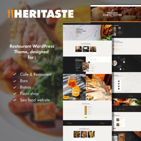 Heritaste - Restaurant WordPress Theme.