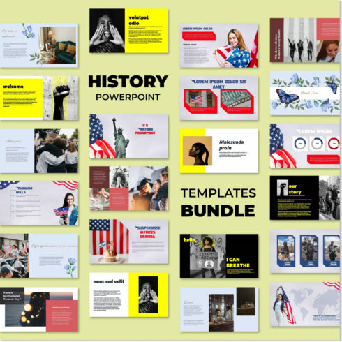 History PowerPoint Templates Bundle - main image preview.