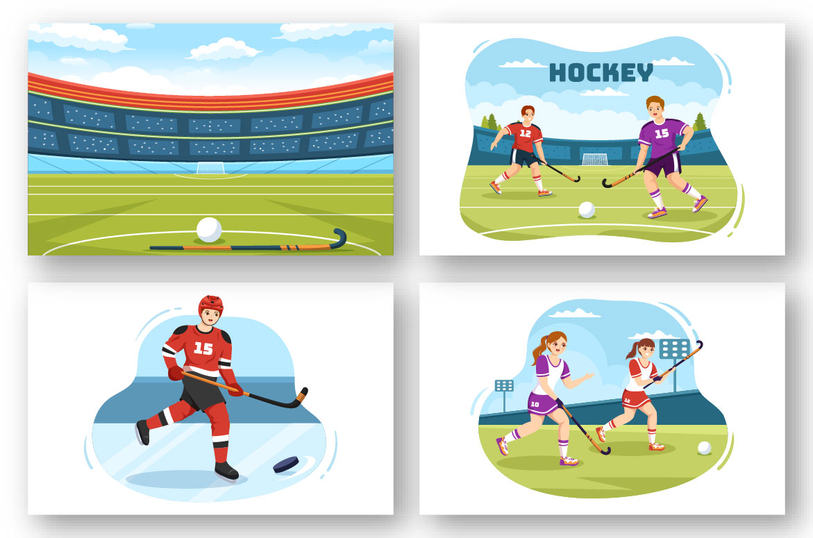 Sport Hockey Design Graphics preview image.