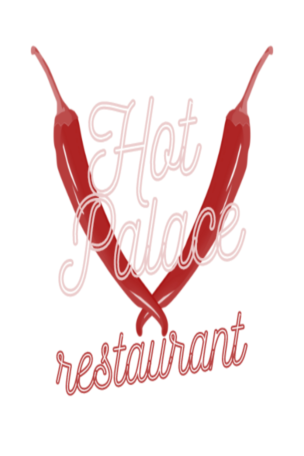 Restaurant Hot Palace Logo Design pinterest image.