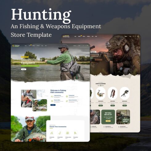 Hunting - An Fishing & Weapons Equipment Store Template - Multipurpose Shopify 2.0 Theme.