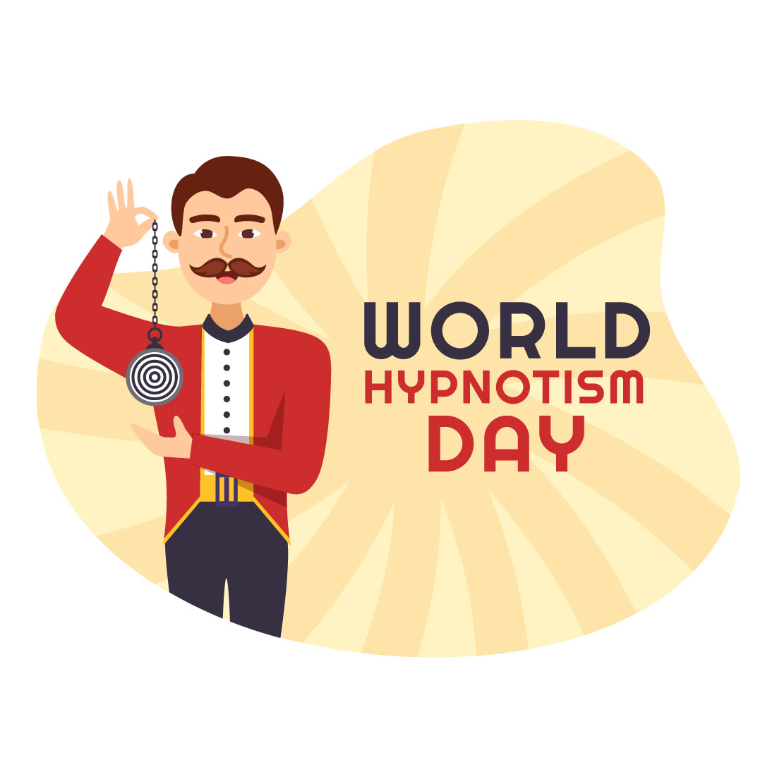 World Hypnotism Day Illustration cover image.