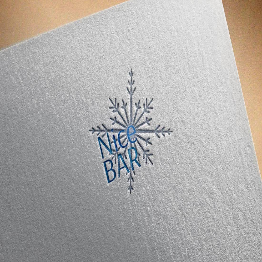 Nice Ice Bar Logo Design cover image.