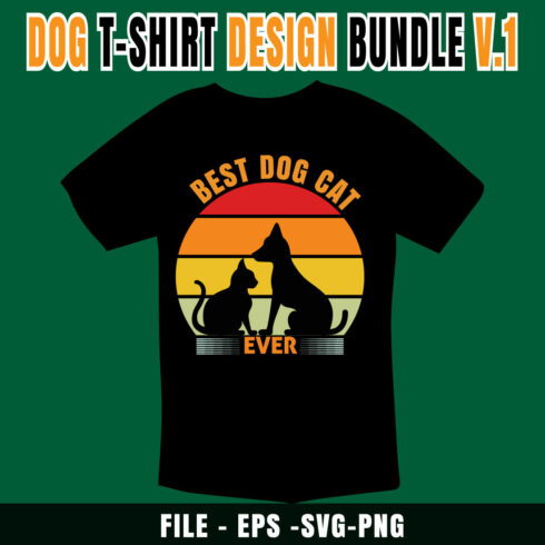 Dog Lover T-shirt Design Bundle cover image.
