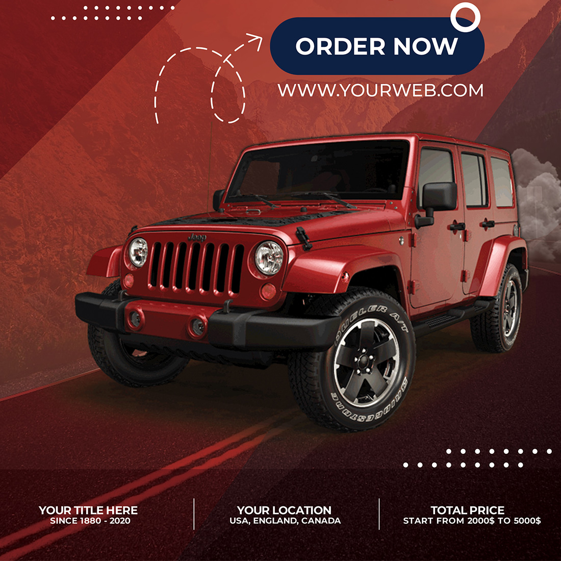 Car poster template MasterBundles Car poster template MasterBundles