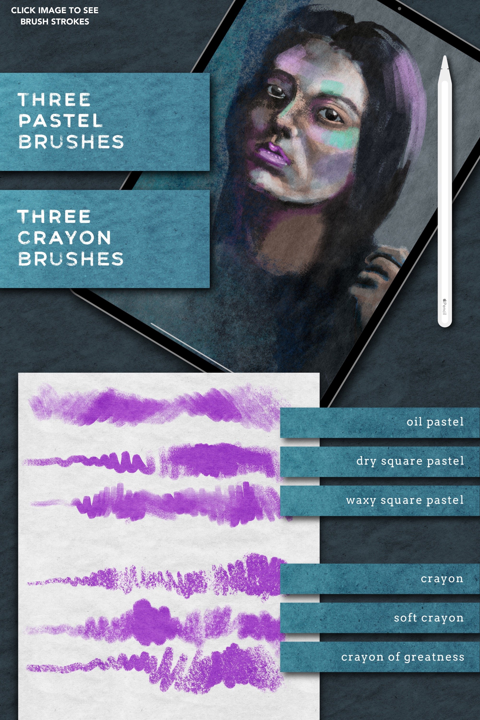 So cool purple brushes.