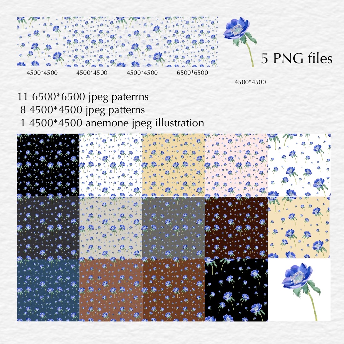 Flower Graphics and Seamless Patterns cover image.