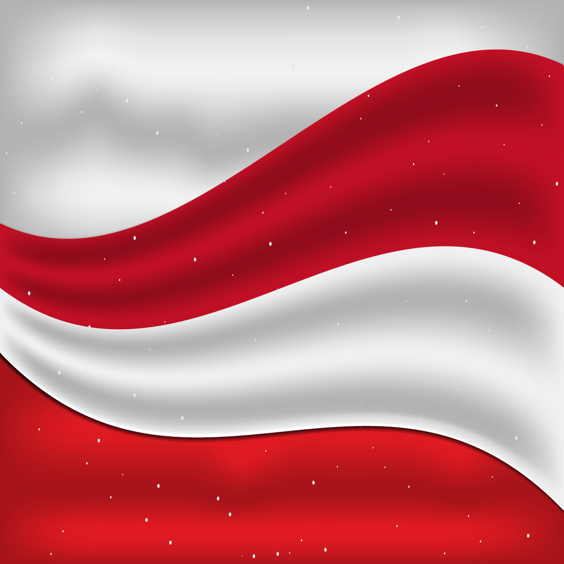 Beautiful image of the flag of Indonesia.