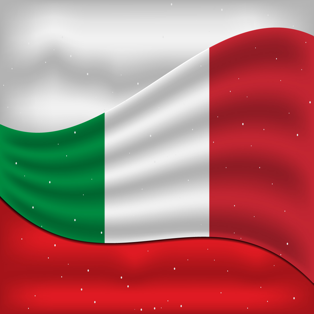 Exquisite image of the flag of Italy.