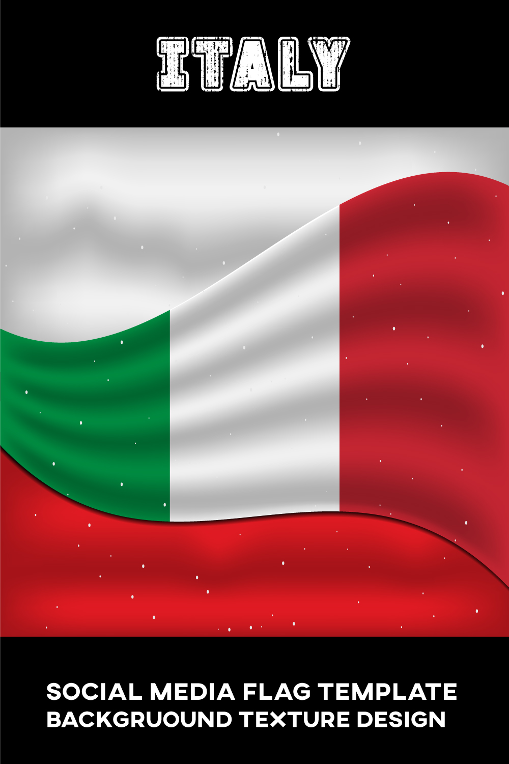 Gorgeous image of the flag of Italy.