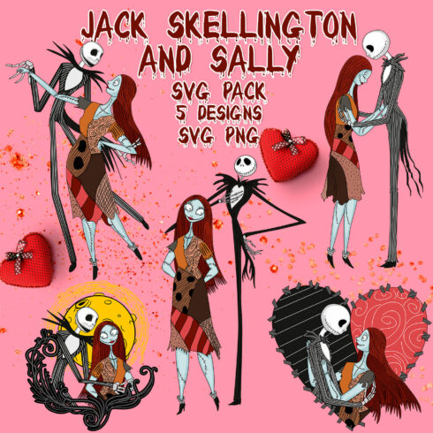 Jack Skellington and Sally SVG.