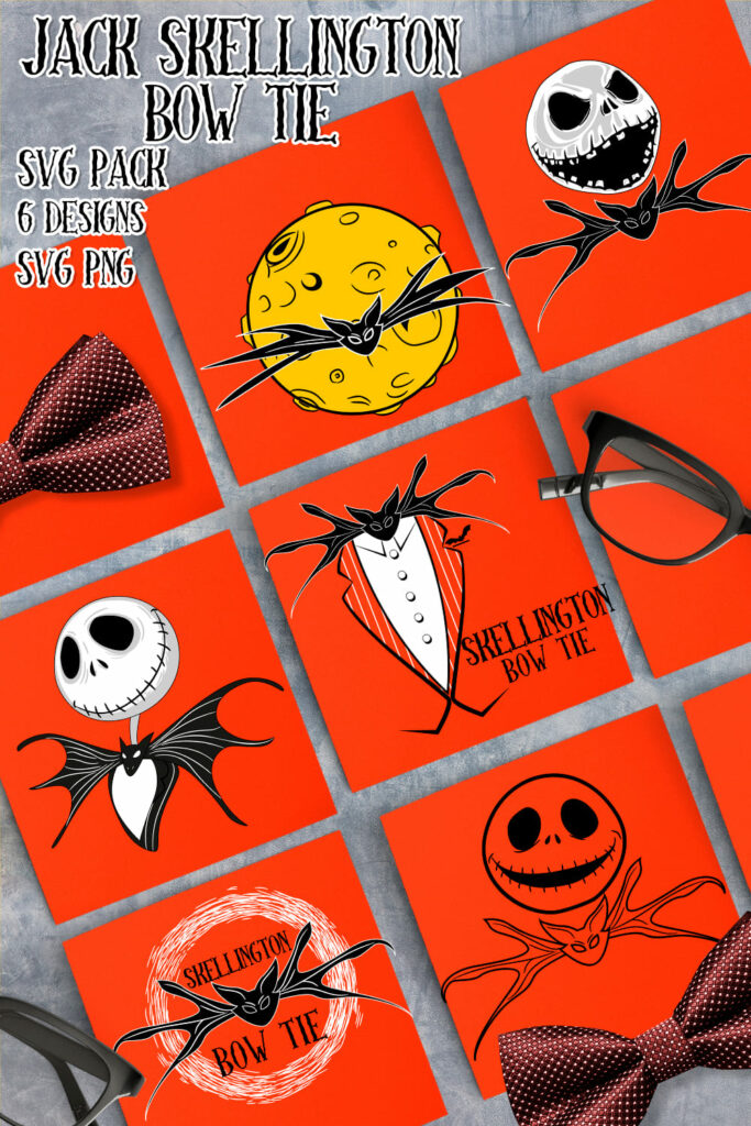 Jack Skellington Bow Tie SVG MasterBundles