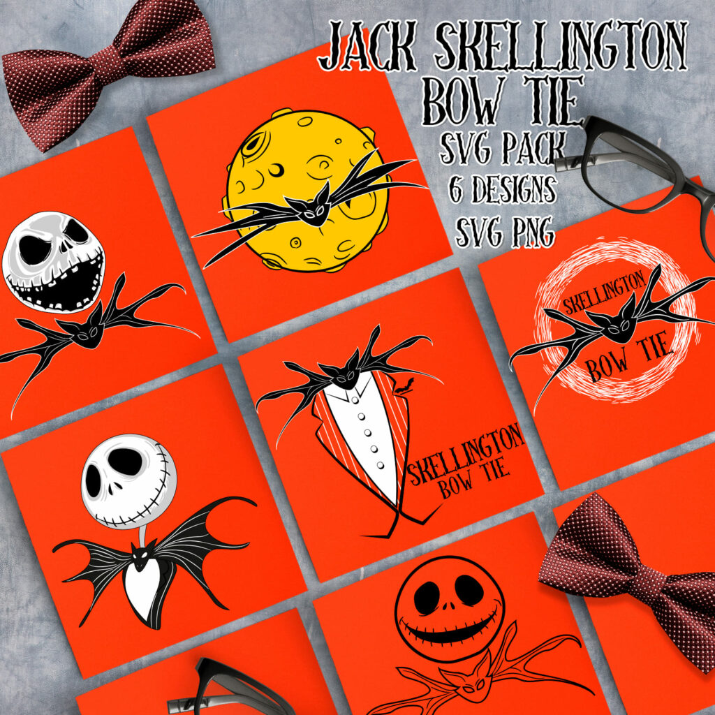 Jack Skellington Bow Tie Svg Masterbundles 0573