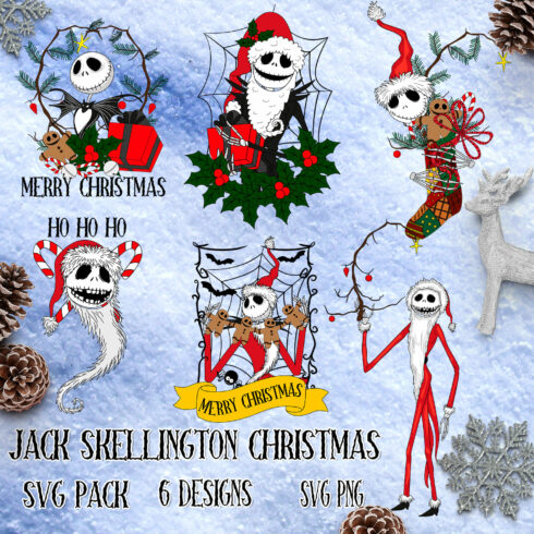 Jack Skellington Christmas SVG - main image preview.
