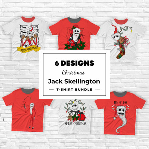 Jack Skellington Christmas Svg T-shirt Design.