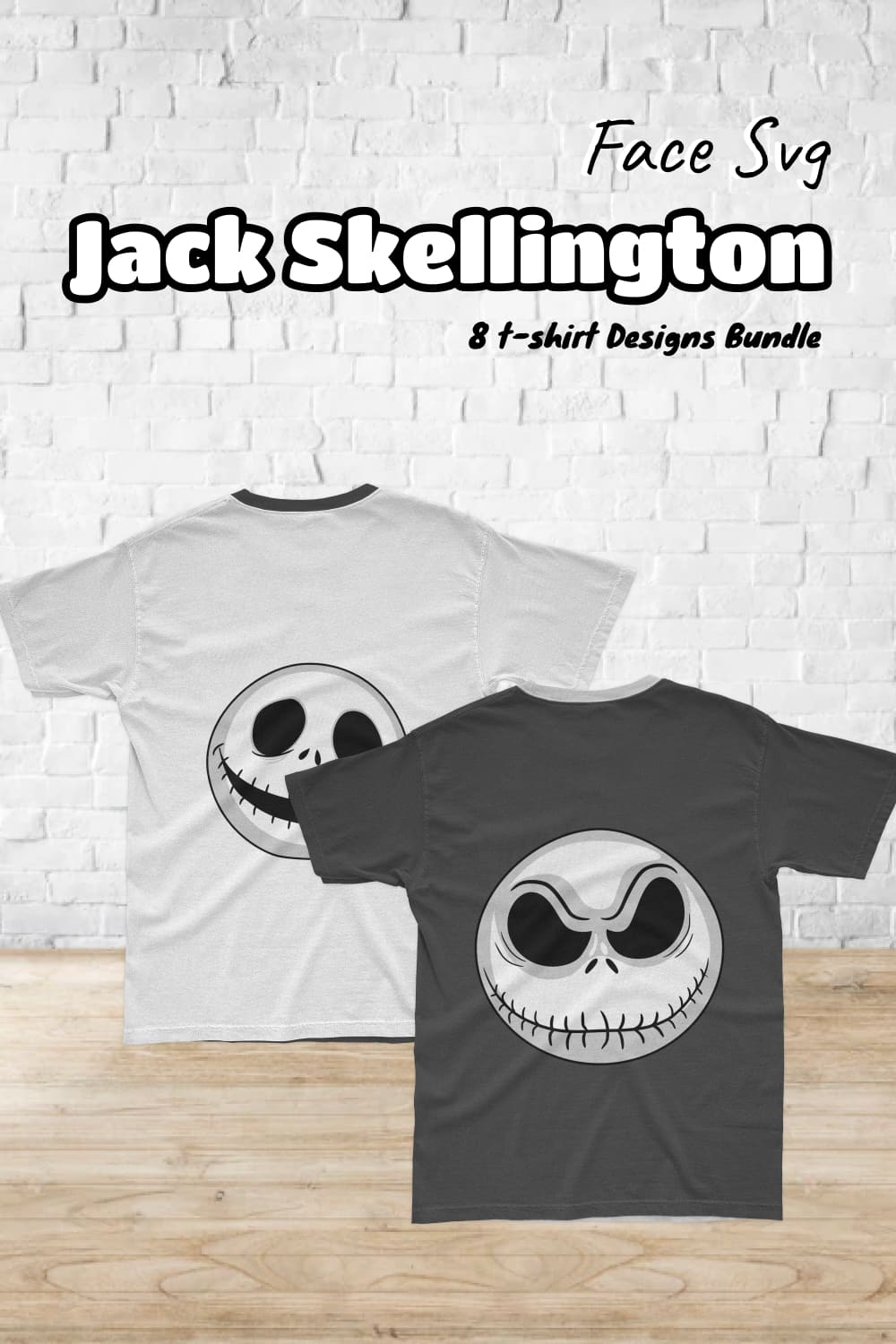 Jack skellington face svg - pinterest image preview.