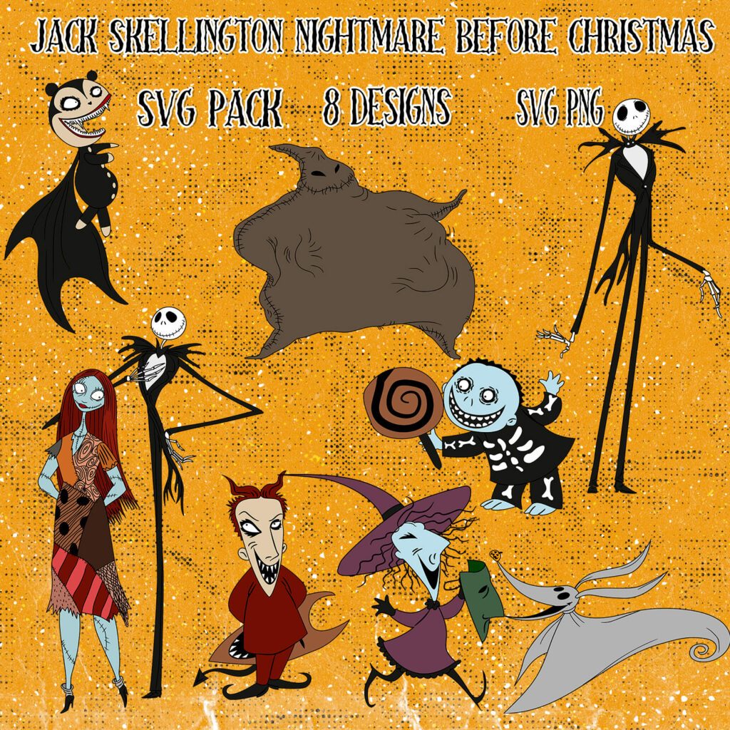Jack Skellington Nightmare Before Christmas SVG – MasterBundles