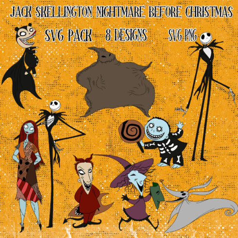 Jack Skellington Nightmare Before Christmas SVG.