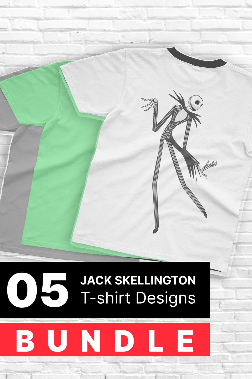Jack Skellington SVG - pinterest image preview.