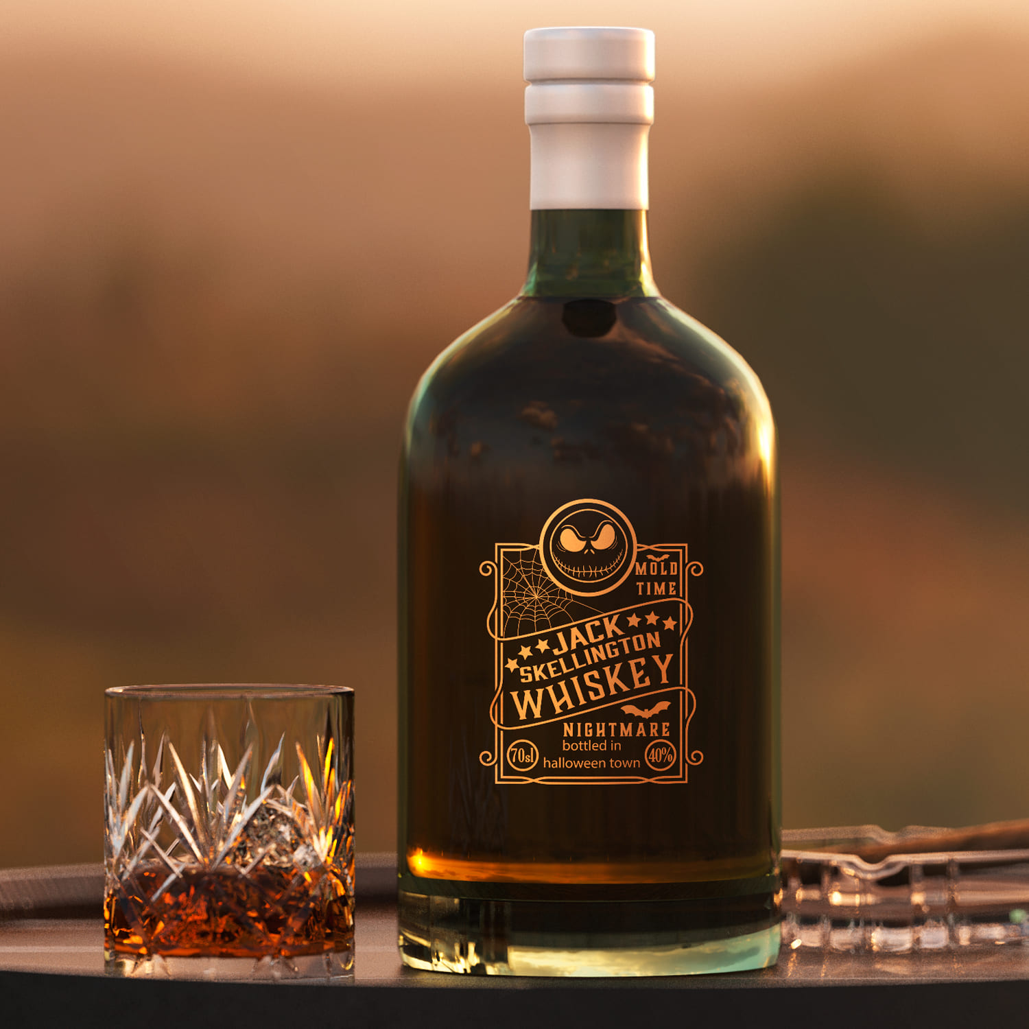Jack Skellington Whiskey SVG created by DesignStudio.