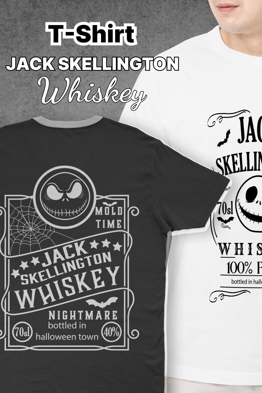 Jack Skellington Whiskey Svg T-shirt Design - Pinterest.