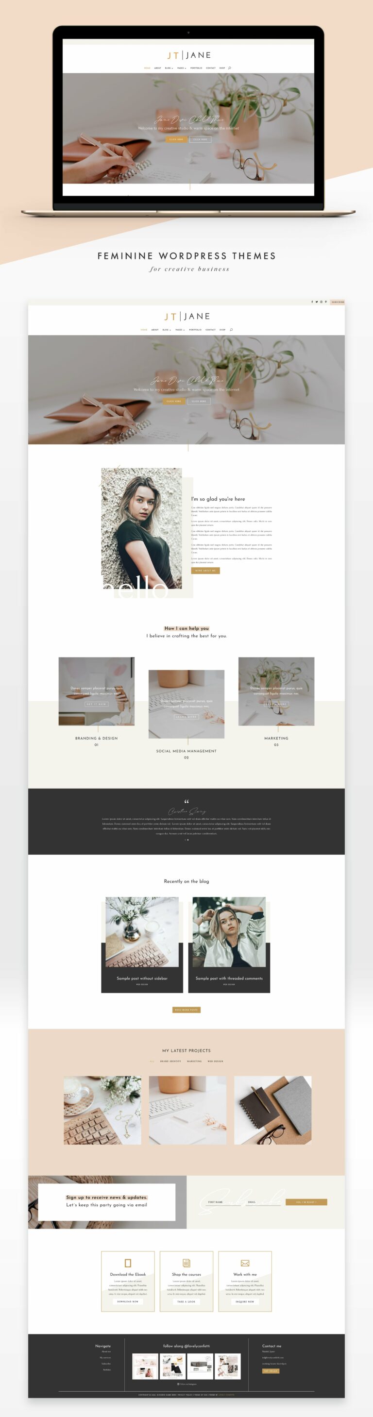 Jane Business Divi Child Theme – Masterbundles