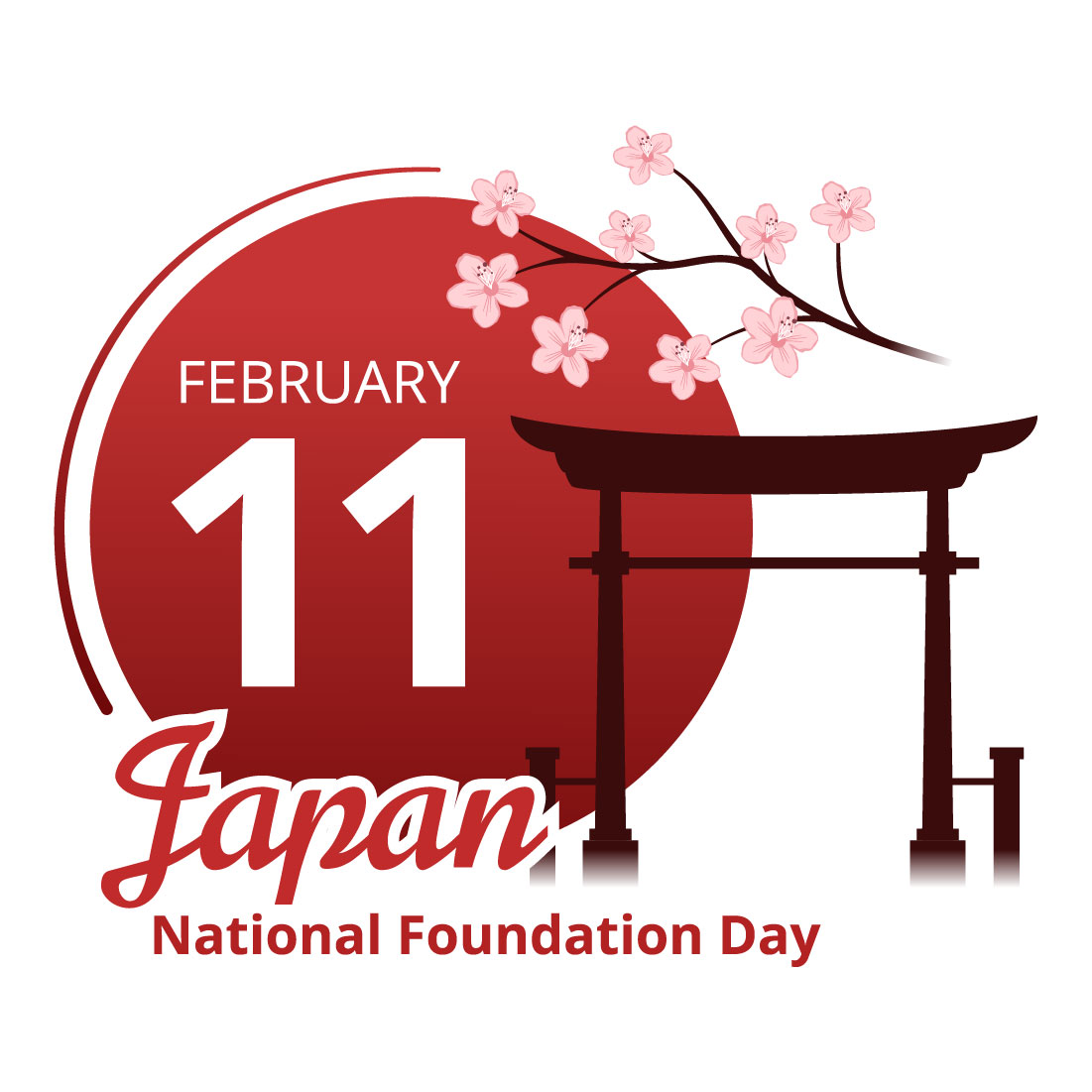 16 Japan National Foundation Day Illustration - main image preview.