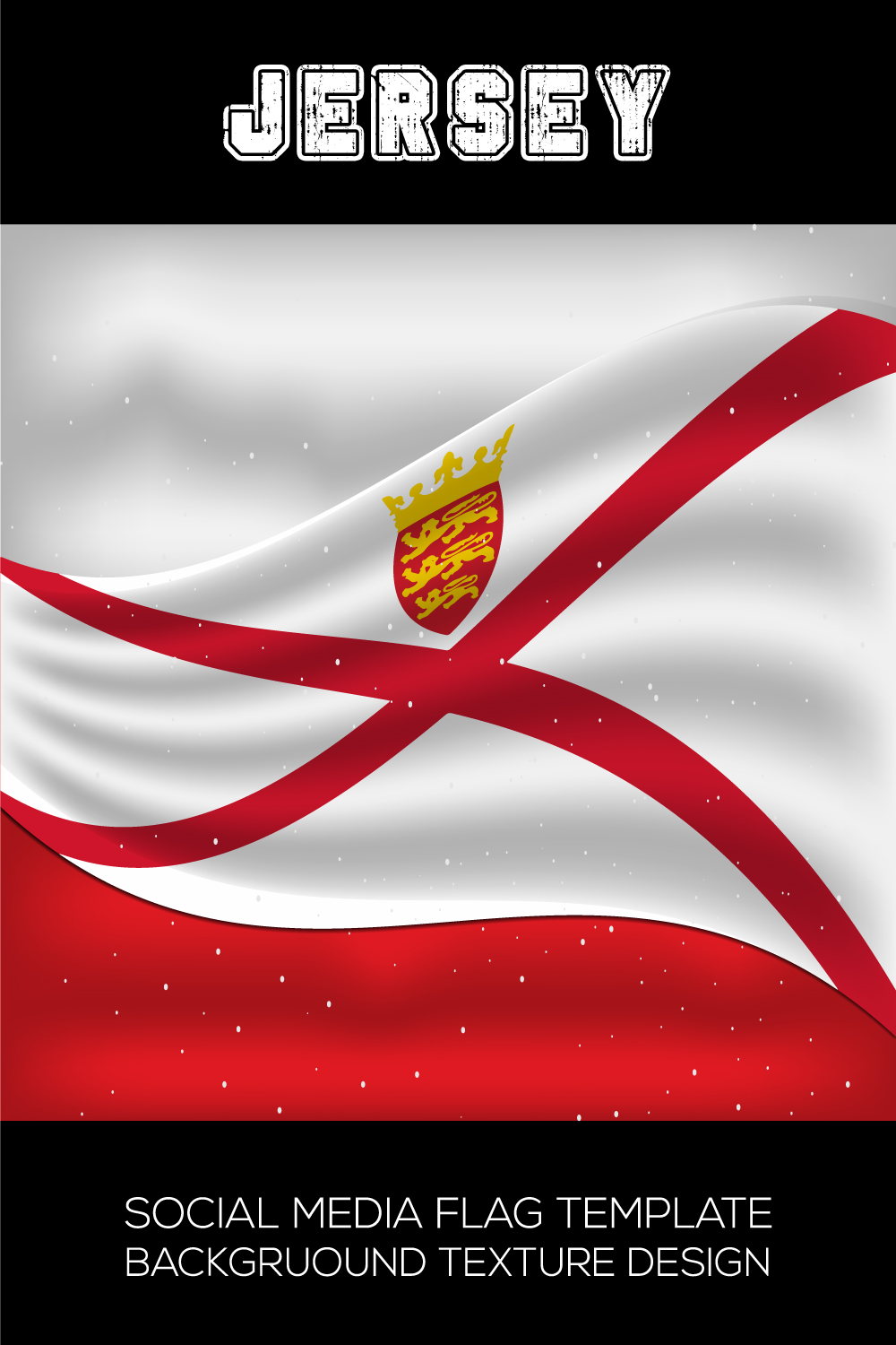 Exquisite image of the flag of Jersey.