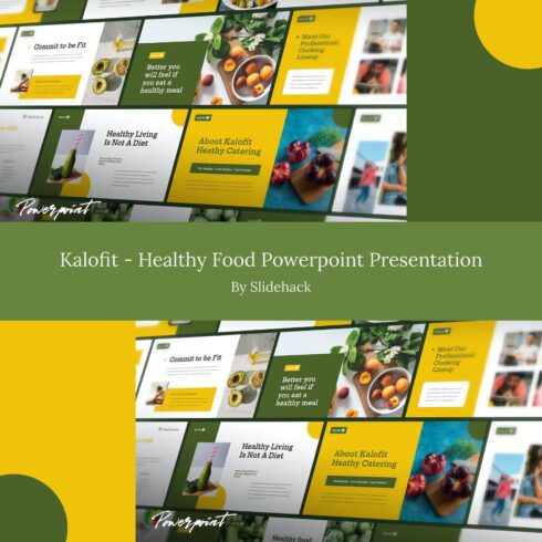 Kalofit Healthy Food Powerpoint Presentation - main image preview.
