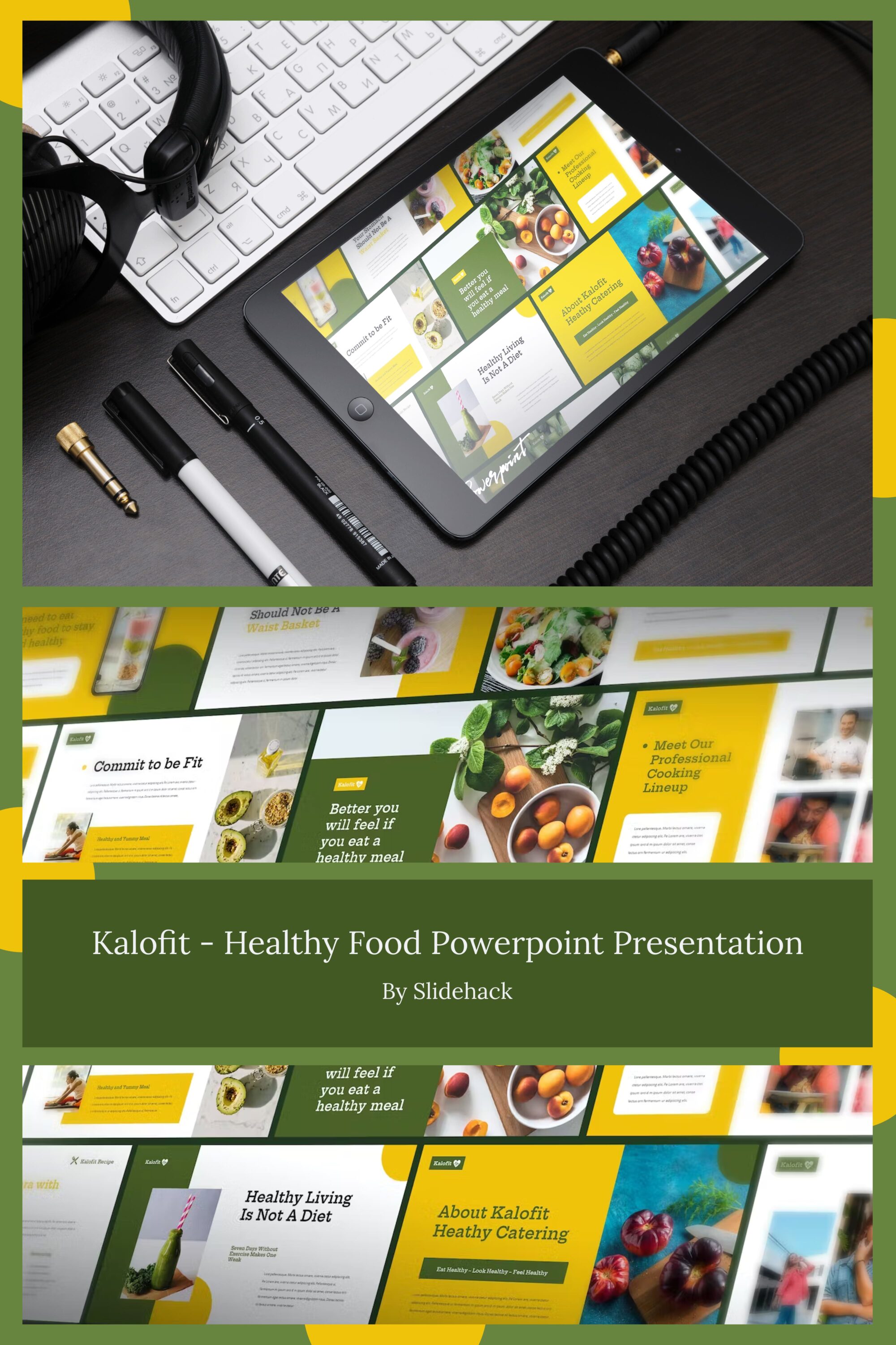 Kalofit Healthy Food Powerpoint Presentation - pinterest image preview.