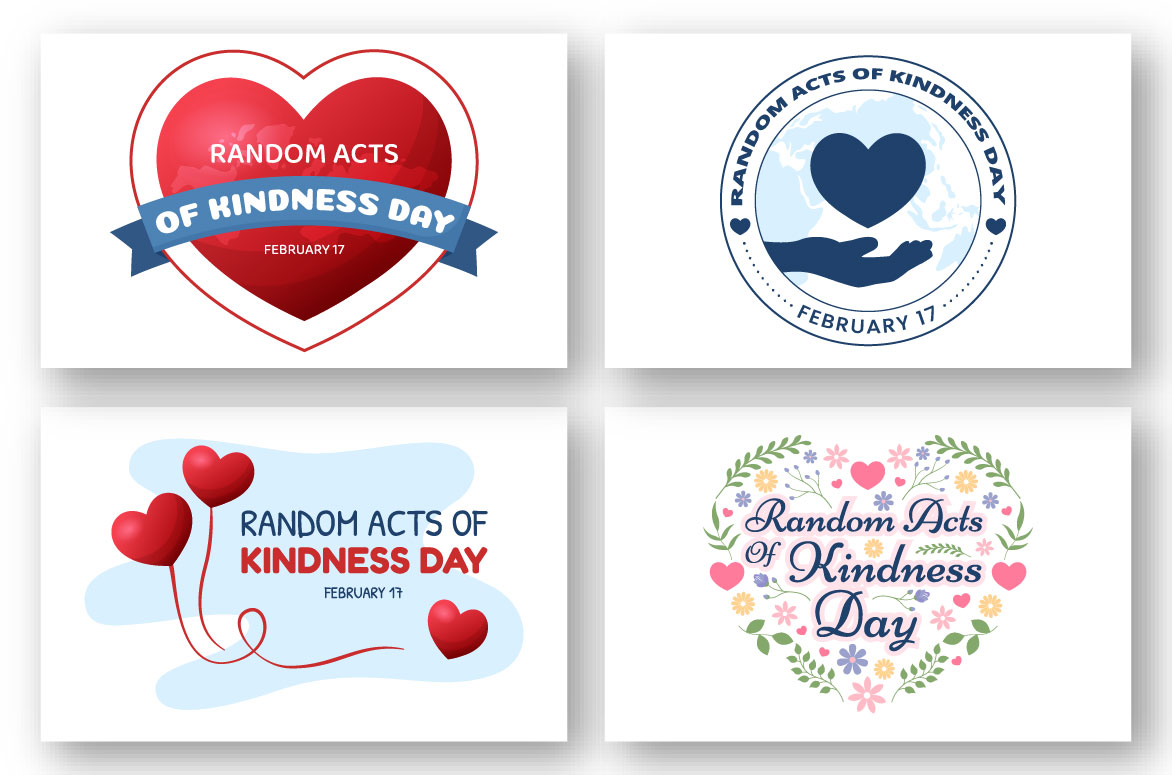 A selection of adorable random acts of kindness images.