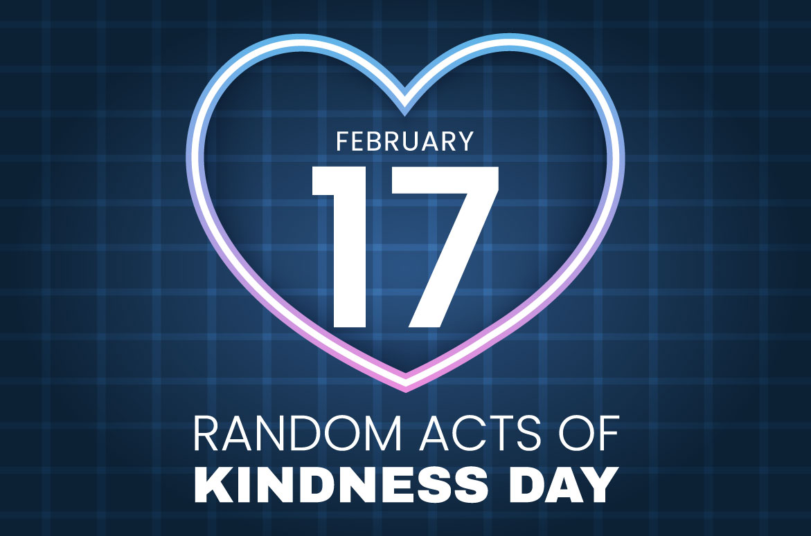 Unique image on the theme of a random act of kindness.