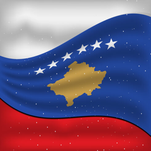 Wonderful image of the flag of Kosovo.