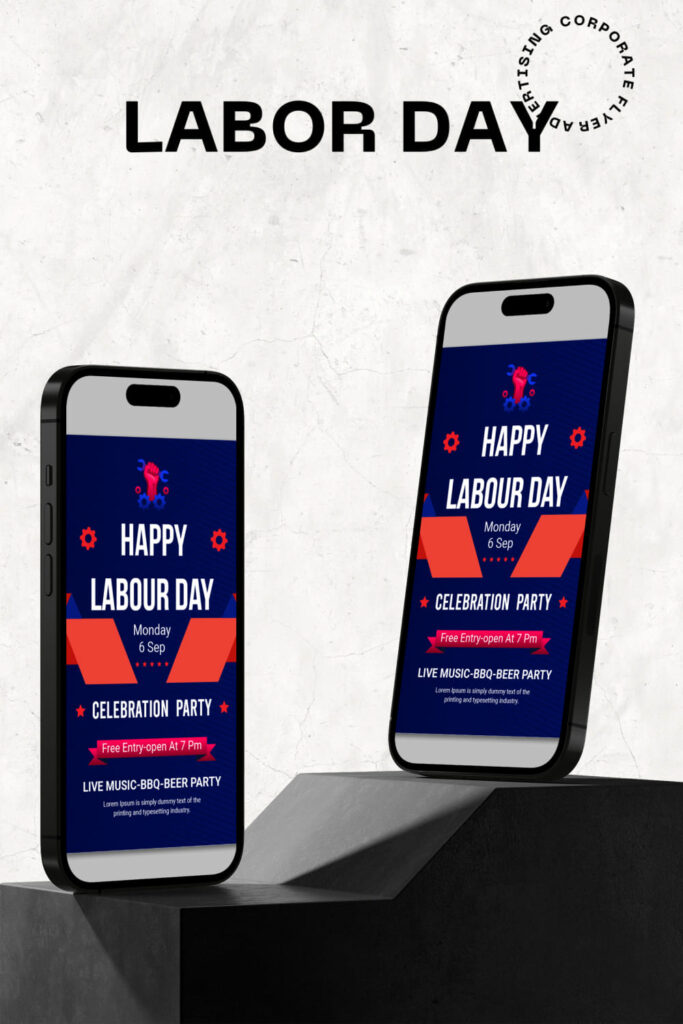 Labor Day Advertising Corporate Flyer MasterBundles
