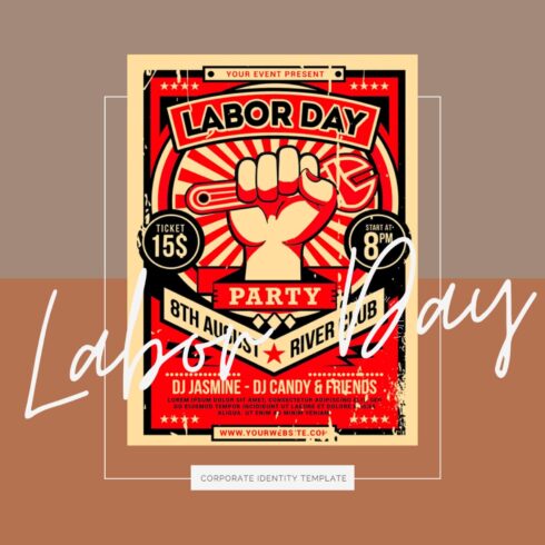 Labor Day Flyer - Corporate Identity Template.