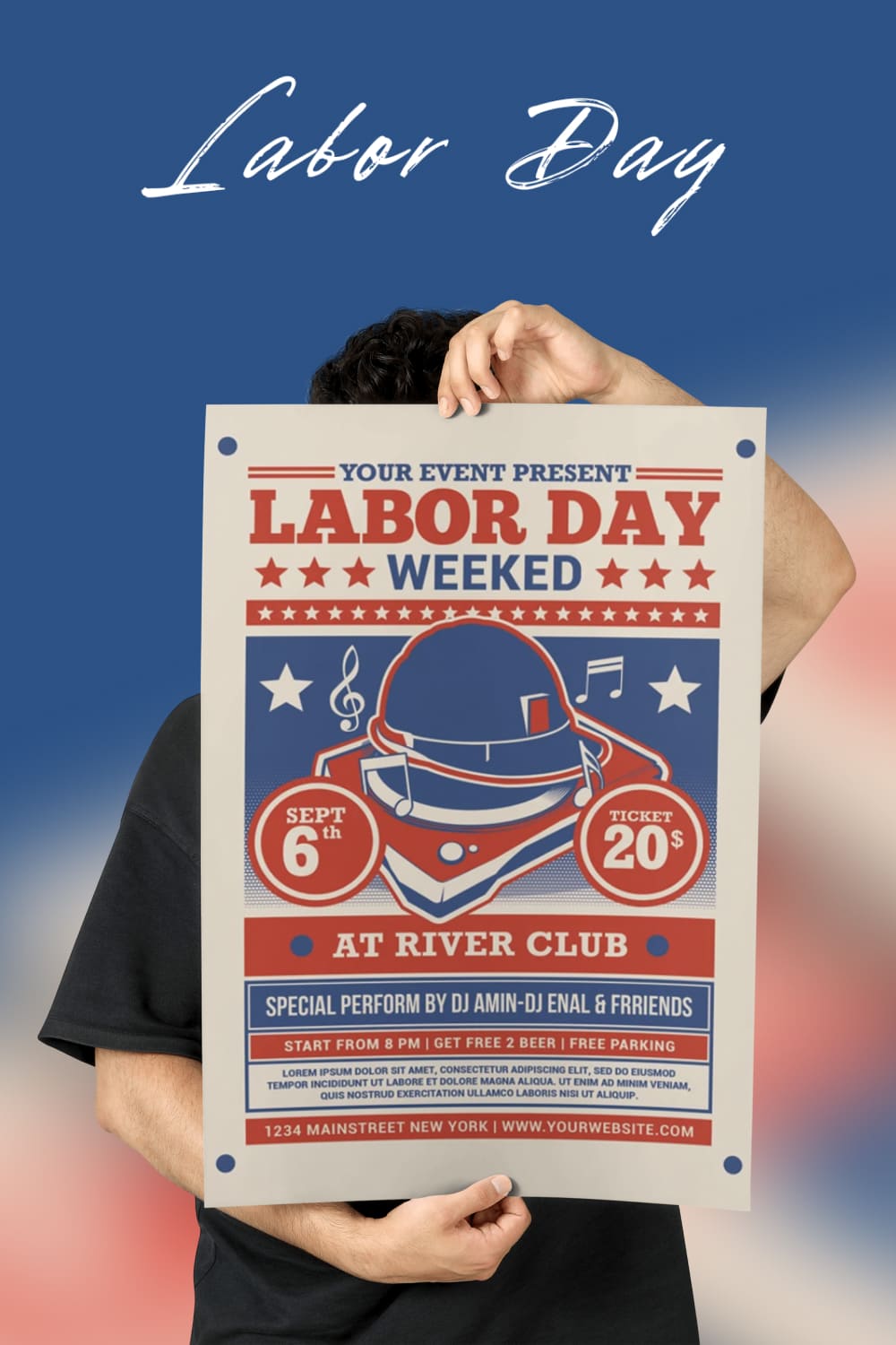 Labor Day Weekend Party Flyer - Pinterest.