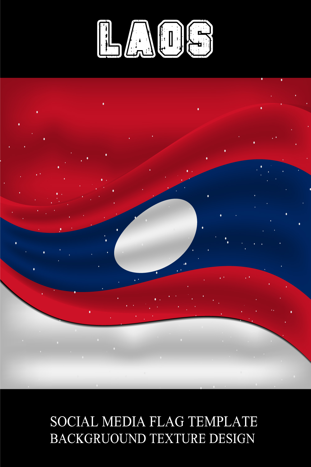 Beautiful image of the flag of Laos.
