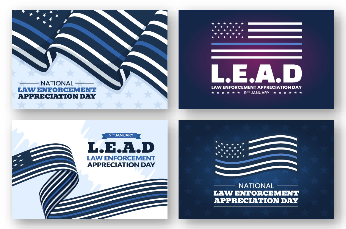 Law Enforcement Appreciation Day or LEAD Illustration preview image.