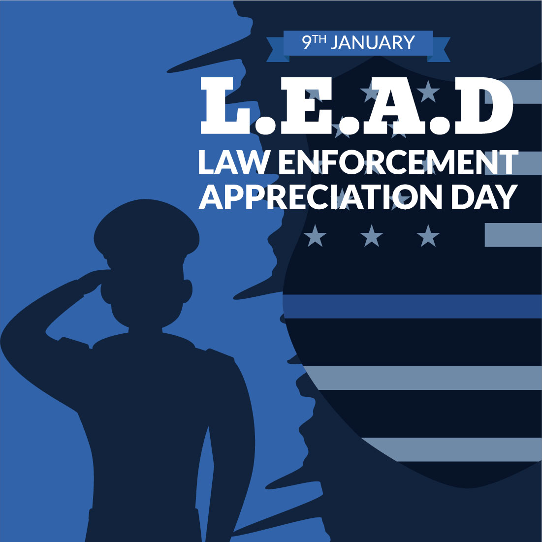Law Enforcement Appreciation Day or LEAD Illustration cover image.